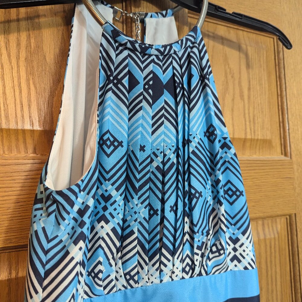 White House Black Market Blue Summer Maxi Dress